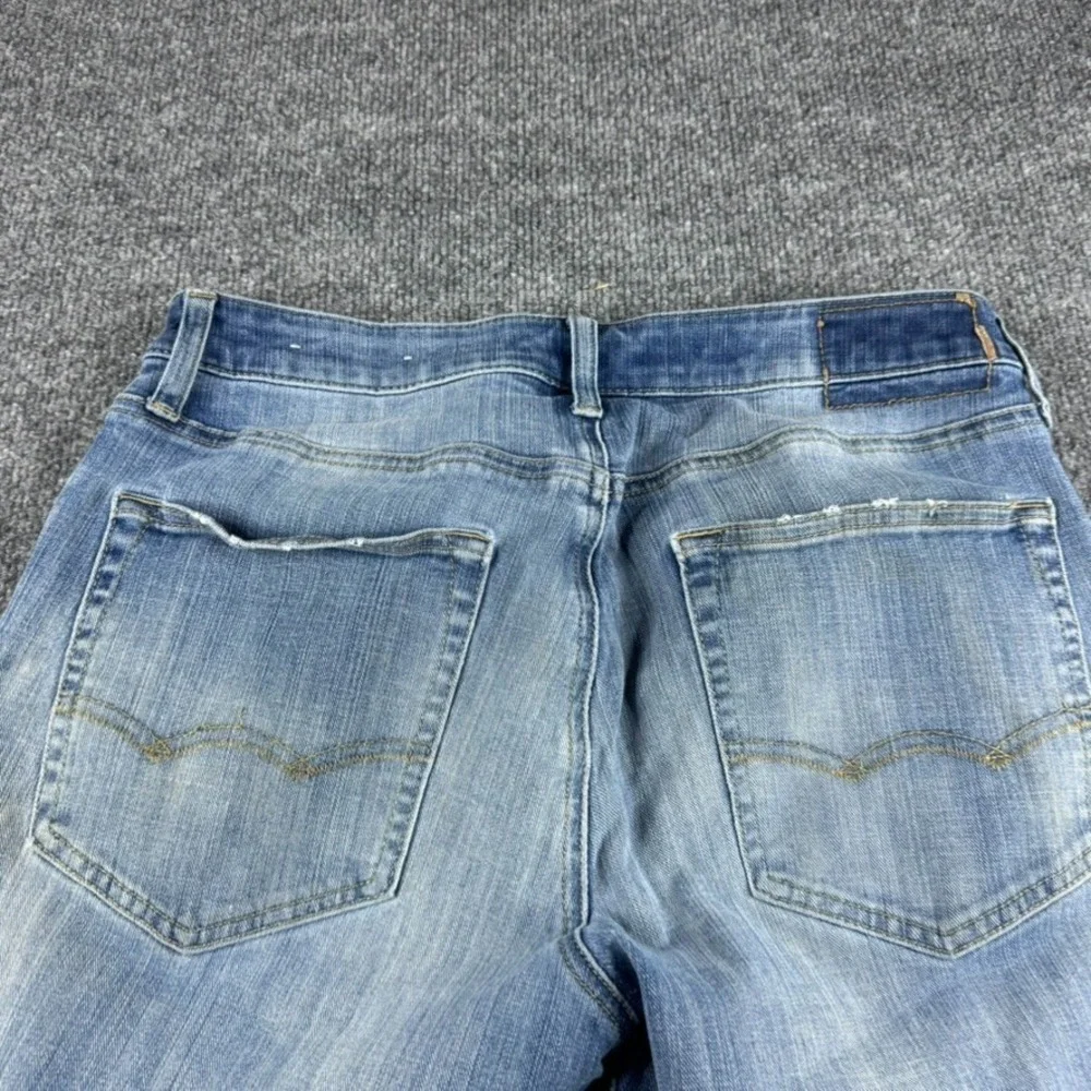 American Eagle Jeans Mens 31x32 Blue Slim Straight Cotton Stretch Denim Workwear